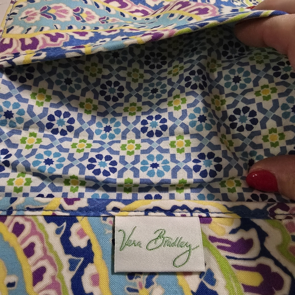 Vera Bradley Blue and Green Patterned Fabric - Picture 5 of 6
